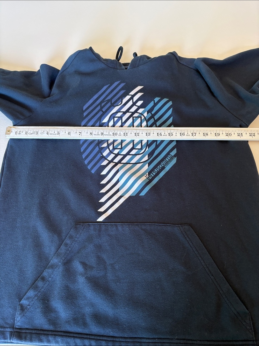 Husqvarna Motorcycles Hoodie in Navy Biker Bikes Travel Motorcross Moto Size XL - Picture 7 of 10